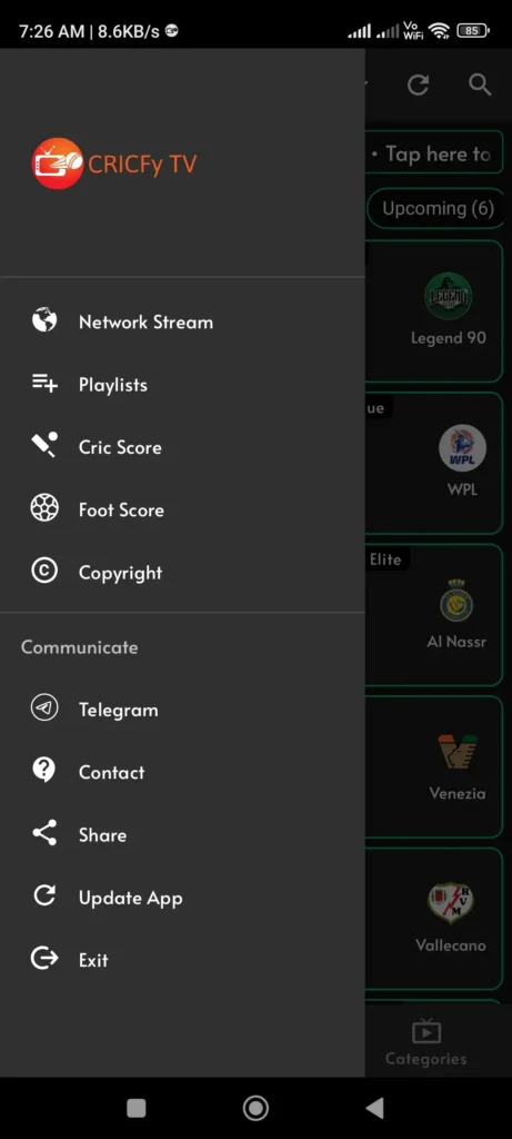 cricfytv apk